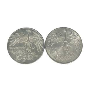 ドイツ 銀貨 ミュンヘンオリンピック 2枚セット 10マルク 1972年 総重量約31ｇ コイン メダル 貨幣