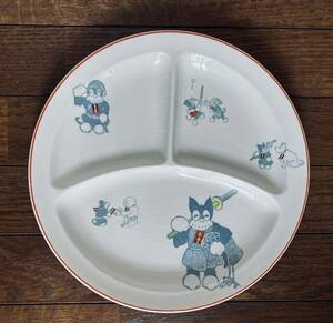 のらくろ 皿 絵皿 東洋陶器 アンティーク食器 プレート皿 ノラクロ