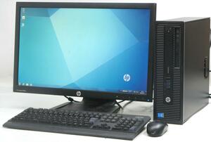 【HP美品セット】HP600G1 第四世代Corei5・16GB・新品SSD256GB+HDD1TB・マウス・キーボード・office2019・Win10・22型モニター・無線LAN