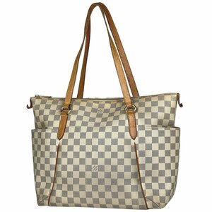 ルイ・ヴィトン Louis Vuitton トータリー MM ショルダーバッグ 肩掛け トートバッグ ダミエアズール ホワイト N51262 レディース 【中古】