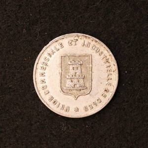 【緊急貨幣】フランス第三共和政 カーン 5サンチームアルミ貨（1921）トークン・メダル[E2713]