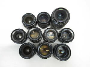 T-1336[同梱不可] Pentax 単焦点 レンズ 10点まとめセット SuperTakumar 1.4/50 1.8/55 3.5/35mm MF ペンタックス フィルムカメラ ジャンク