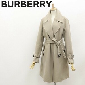 美品●BURBERRY LONDON バーバリー ロンドン ダブルフェイス 裏チェック カシミヤ＆アンゴラ混 ウール チェスター コート 40