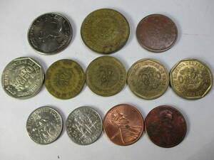 M-567　パナマ硬貨　コスタリカ硬貨　エスパニア硬貨　ペルー硬貨　アメリカ硬貨　合計12枚