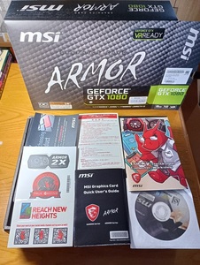 【中古】MSI GeForce GTX 1080 ARMOR 8G OC グラフィックスボード