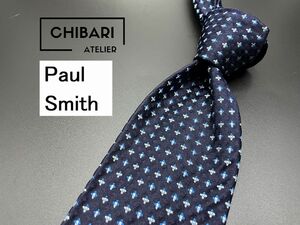 【超美品】PaulSmith　ポールスミス　ドット柄　ネクタイ　3本以上送料無料　ネイビー　0503181