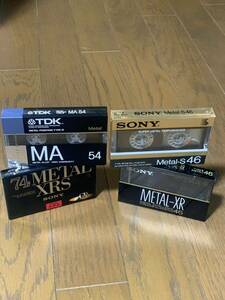 ビンテージカセットテープ メタル TDK 2本SONY2本送料無料