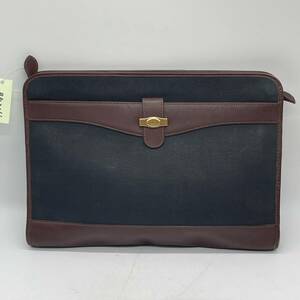 ⑧BN3461□ダンヒル dunhill ビジネスバッグ ブリーフケース ドキュメンタリーケース ブラウン レザー 革 PVC A4収納可 ノートPC収納可