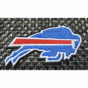 小型S 青赤 闘牛◆熱闘NFL バッファロー・ビルズ Buffalo Bills 刺繍ワッペン《激渋》アメリカ スポーツ◎アメフト アメリカンフットボール