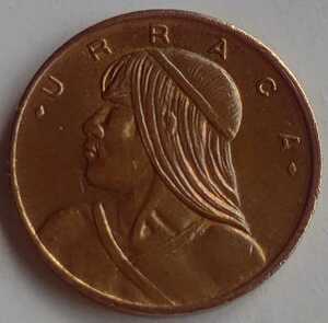 パナマ　1センテシモ銅貨　1968年 【トーン 】　　　玉ちゃんNo.1110