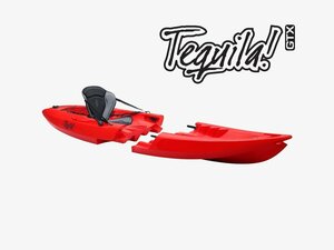 Point65(レッド) フィッシングカヤック Tequila! GTX Solo １人乗り分割式シーカヤック パドル付 大型便【西濃運輸営業所止】