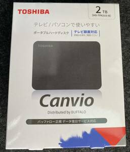 ★新品★未開封★ HD-TPA2U3-B 「ブラック 」外付HDD 2TB 東芝 CANVIO 