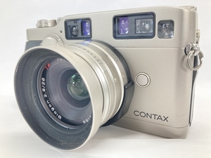 【動作保証】京セラ CONTAX G2 レンジファインダー Carl Zeiss Biogon 28mm F2.8 レンズ セット 中古 W8783183