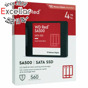 Western Digital製 SSD WD Red SA500 NAS SATA WDS400T2R0A 4TB [管理:1000028229]