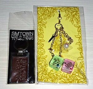 東方神起 グッズ 2個セット ライブツアー 2014 ストラップキーホルダー TREE & SMTOWN LIVE in TOKYO 未開封 ★