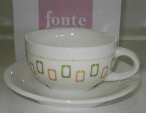 ネッツトヨタ　◆FONTE　コーヒー＆ティー　カップ＆ソーサー◆　陶器　未使用
