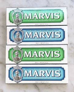 MARVIS マービス　アクアミント&ストロングミント　85ml×4本セット♪