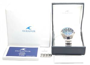 ◆元箱＋ケース＋付属品!!◆CASIO カシオ OCW-S4000-1AJF Bluetooth通信 オシアナス マンタ サファイアガラス ベゼル ソーラー電波 腕時計