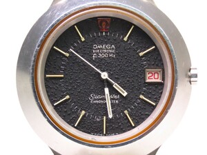 ■♪価格高騰! 資産価値！稼働 電池新品 メンズ 高級超レア！ビンテージ！ OMEGA オメガ Seamaster シーマスター ELECTRONIC f300Hz 音叉