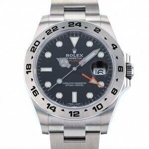 ロレックス ROLEX エクスプローラーII II 216570 ブラック文字盤 新品 腕時計 メンズ