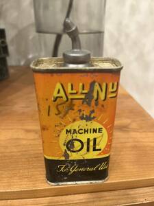 【送料無料】ビンテージ ハンディオイル缶ALL NU MACHINE OIL ガレージ hotrod 1950