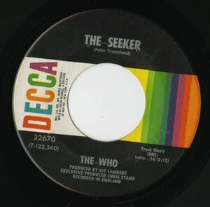 【ロック 7インチ】The Who - The Seeker / Here For More [Decca 32670]