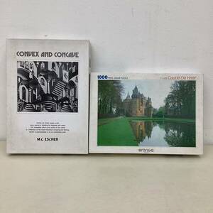 ＊M.C.ESCHER CONVEX AND CONCAVE エッシャー 凸面と凹面 orange Castle De Haar デハール城 ジグソーパズル 1000ピース BEVERLY 現状品