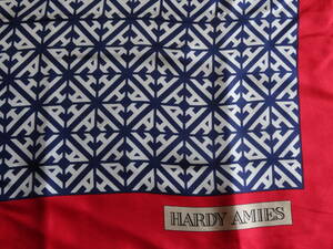 HARDY AMIES ハーディエイミス 　絹100％　大判スカーフ　経年保管品
