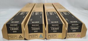 【埼玉発】☆純正未使用品☆【RICOH】SPトナー　C830H　　★4色セット★　(8-2126)