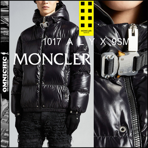 アイコンメタルバックル■新品277,200円【6 MONCLER GENIUS 1017 ALYX 9SM】モンクレールジーニアスシャイニーダウンジャケット/黒/size1