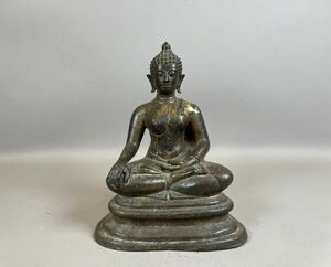 仏教美術 仏像 置物 塗金 金属製 銅製 縁起物 菩薩 銅器 古銅 古美術 時代物 骨董品 