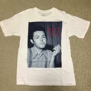 ★ロックT、Tシャツ、ポールマッカートニー、PAUL McCARTNEY、白★