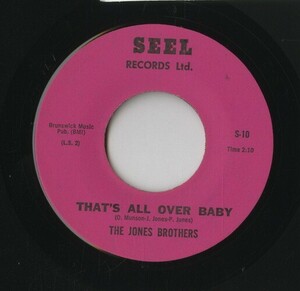 【7inch】試聴　JONES BROTHERS 　　(SEEL 10) WITHOUT YOUR LOVE / THAT