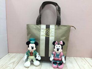 ◇ディズニー 東京ディズニーランドホテル トートバッグ ミッキー ミニー ぬいぐるみ 3点 宿泊者限定 6P37 【80】