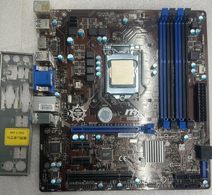 M5102　 中古良品マザーボード　　MSI-B85M-E45　+　Corei7-4770　CPU内蔵　動作確認済・