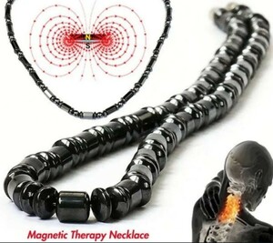 ヘマタイト強力磁気ネックレス:ヘルスケア、プレゼントに如何ですか！長さ46cm材質:ヘマタイト消化器系、！！ 磁気ネックレス