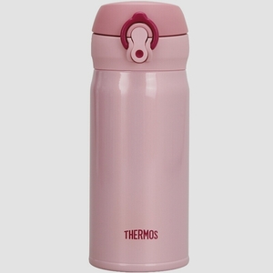 送料無料★THERMOS 真空断熱ケータイマグ ワンタッチオープンタイプ 350ml (ピーチ)