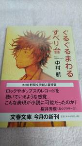 ”ぐるぐるまわるすべり台　中村航”　文春文庫　野間文芸新人賞受賞