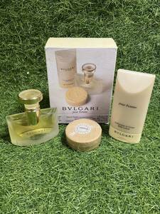 新品 未使用 BVLGARI ブルガリ プールオム POUR HOMME 香水×30ml シャワージェル×75ml サヴォン 石鹸×50g メンズ 3点 まとめ セット