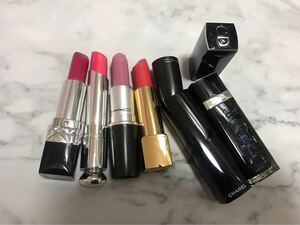 ディオールDIOR,シャネルCHANEL,MACのリップ口紅四個セット