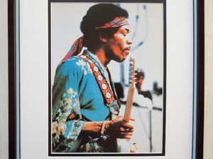 ジミ・ヘンドリックス/Newport Pop Festival 1969/ロックヒストリー・ピクチャー/額付/Jimi Hendrix Experience/Rock Art/趣味部屋/飾る