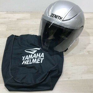 YAMAHA Y’S GEAR ZENITH ゼニス ジェットヘルメット YJ-20 Size:L(59～60) シルバー 2018年製 [C4341]