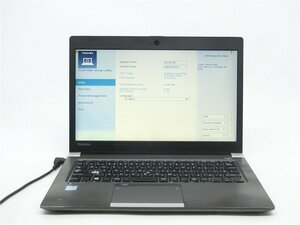中古ノートパソコンノートPC　TOSHIBA　R63/A　Core i5　6300U　2GB　　BIOSまで表示 　　 ジャンク品　送料無料　