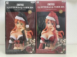 【新品】ワンピース GLITTER＆GLAMOURS NAMI CHRISTMAS STYLE 全2種 ナミ クリスマススタイル 赤 黒 ONE PIECE Figure フィギュア サンタ 