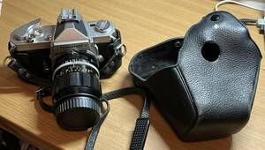 【希少】ニコン Nikomat & NIKKOR 105mm F2.5 非Ai レンズ ＆ レザーケース/ Nikon，フィルム，マニュアルフォーカス，一眼レフカメラ
