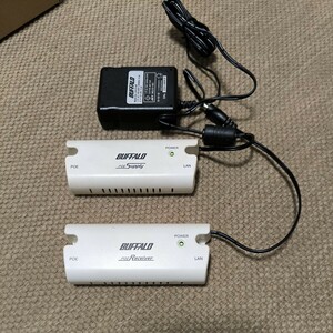 BUFFALO PoE インジェクターと受電アダプターセット