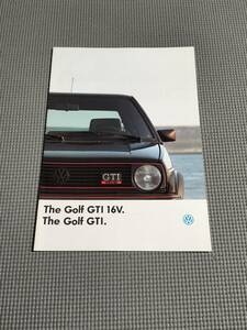 フォルクスワーゲン Golf GTI 16V カタログ ゴルフⅡ