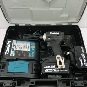 サ) makita マキタ 充電式インパクトドライバ TD172DRGX 電動工具 18V TD172 中古 純正バッテリ2個 管理K ブラック 黒