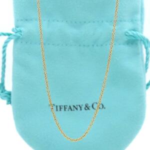 【送料無料】 未使用 Tiffany&Co. ティファニー イエロー ゴールド ミディアム チェーン ネックレス 46cm 750 K18 RP58