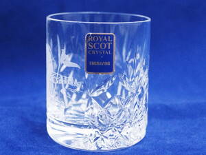 ★未使用品☆ROYAL SCOT CRYSTL ENGRAVIG ロイヤルスコットショットグラス